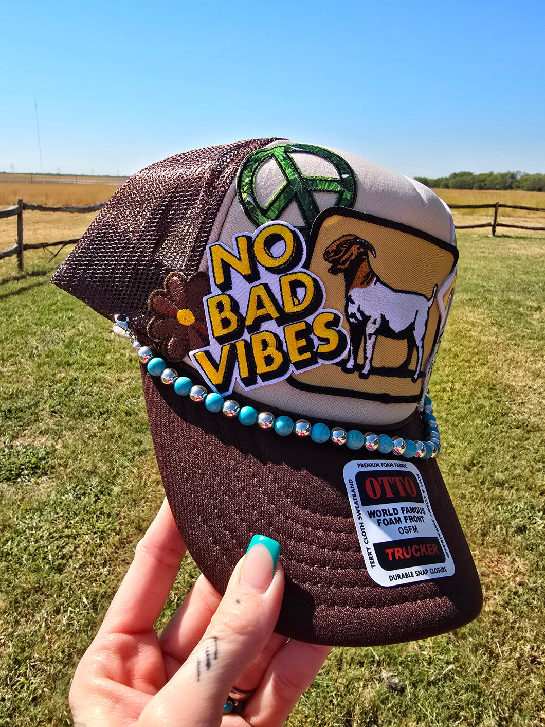 Goat Vibez Patched Trucker Cap