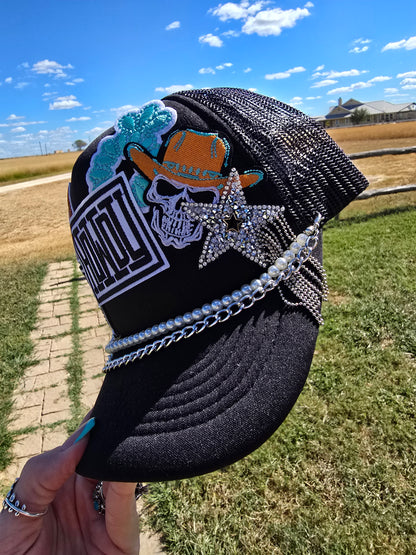 Howdy Cowboy Patched Trucker Cap