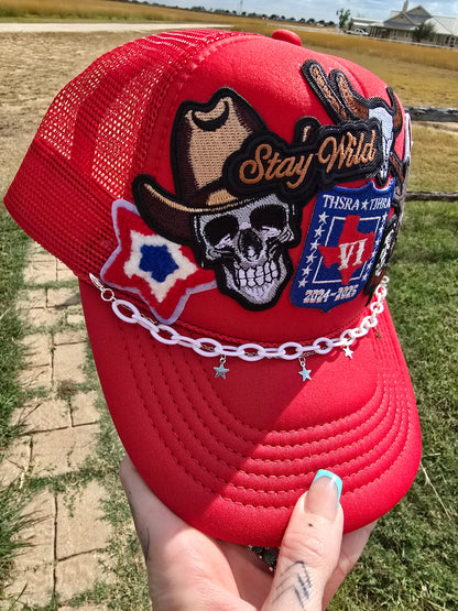 Stay Wild Patched Trucker Cap