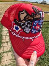 Load image into Gallery viewer, Stay Wild Patched Trucker Cap
