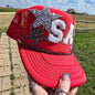 Baseball MoM Patched Trucker Cap