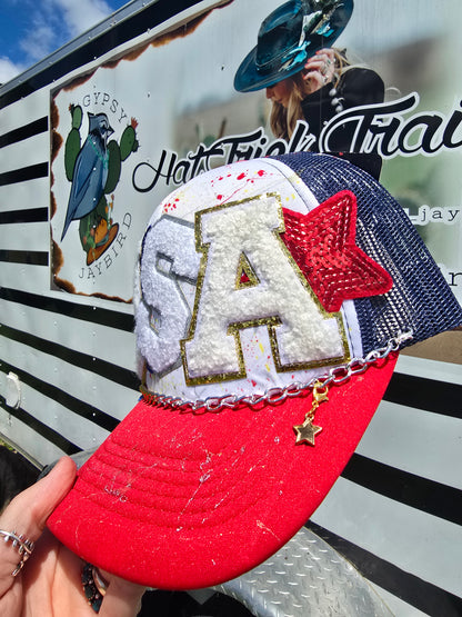 USA Painted & Patched Trucker cap