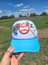 Load image into Gallery viewer, Baseball Patched Trucker Cap
