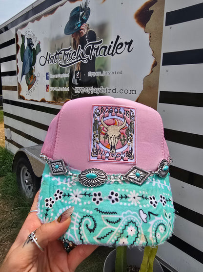 Bandana Brim Patched Trucker