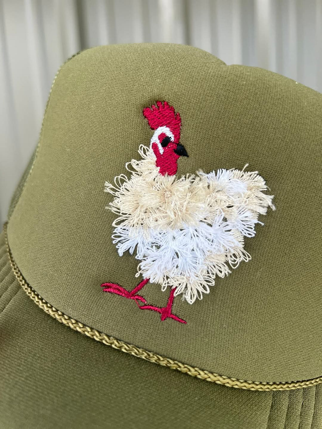 Chicken Head Embroidered Cap