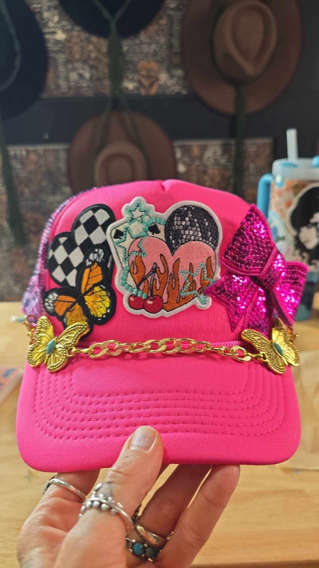 Disco Butterfly Trucker cap