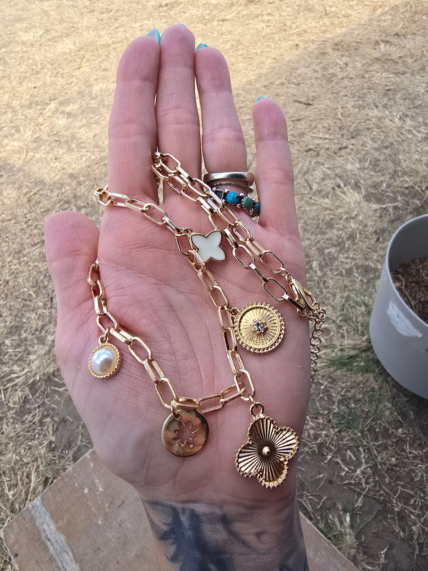 Multi- charm necklace