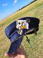 Navy Cabbie hat accessorized