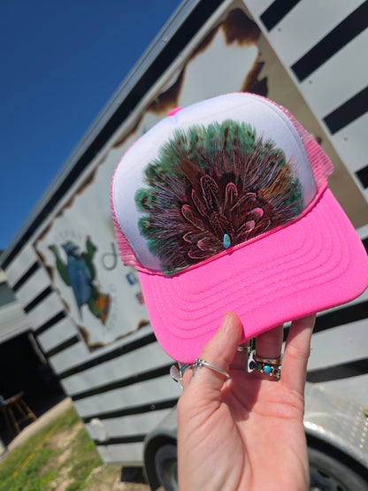 Feathered Trucker Caps