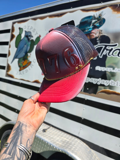 1776 Painted Trucker Cap