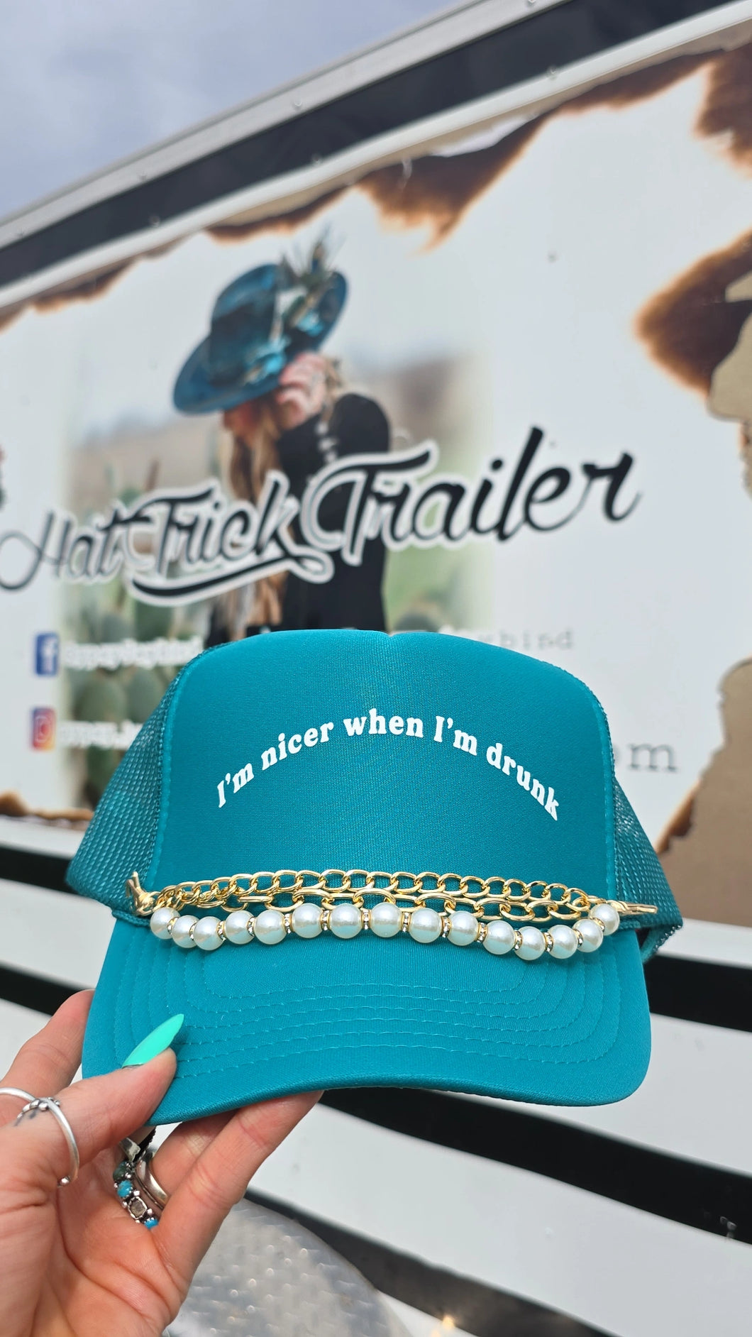 Triple layer Trucker Cap Chain