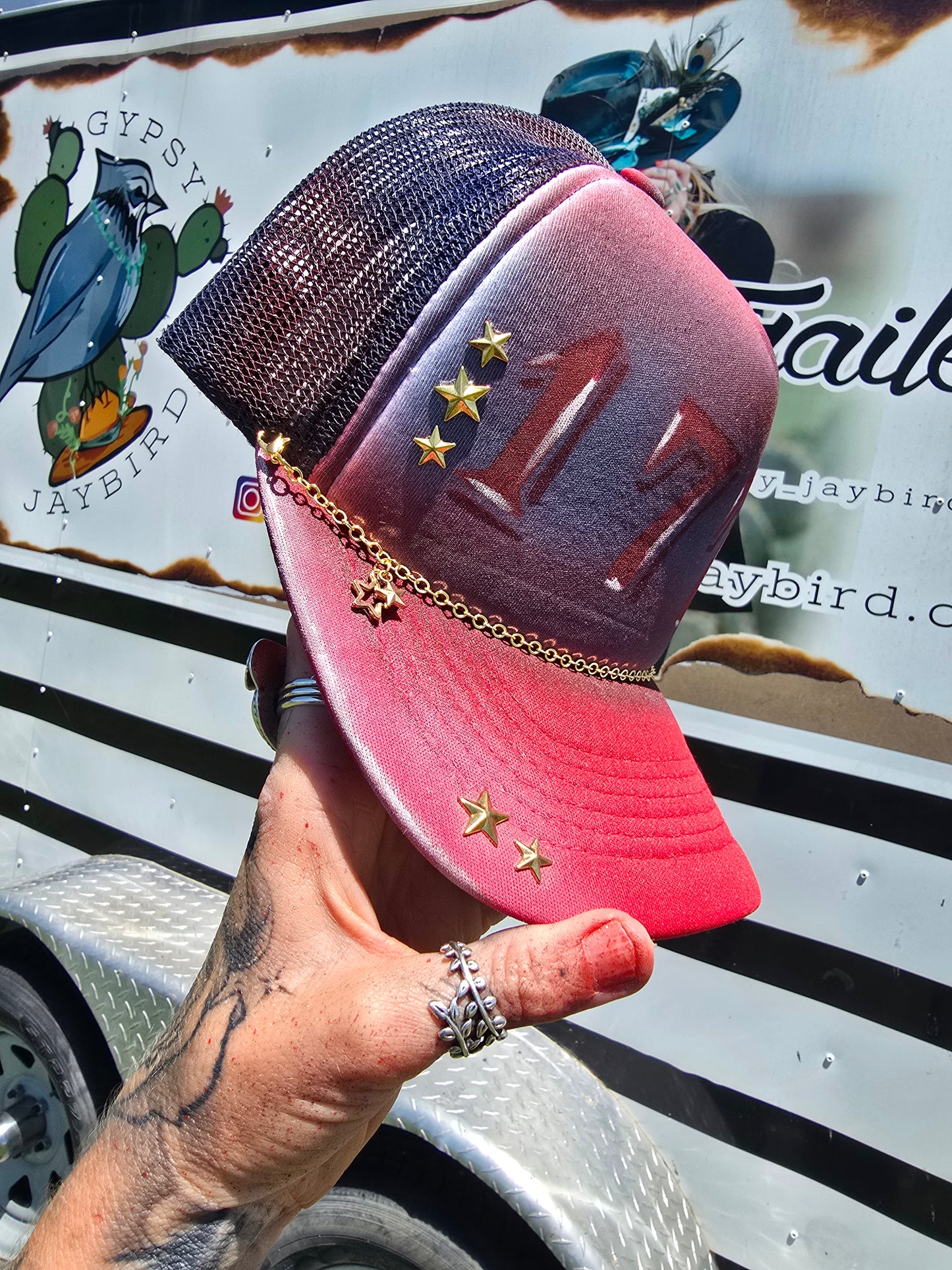 1776 Painted Trucker Cap