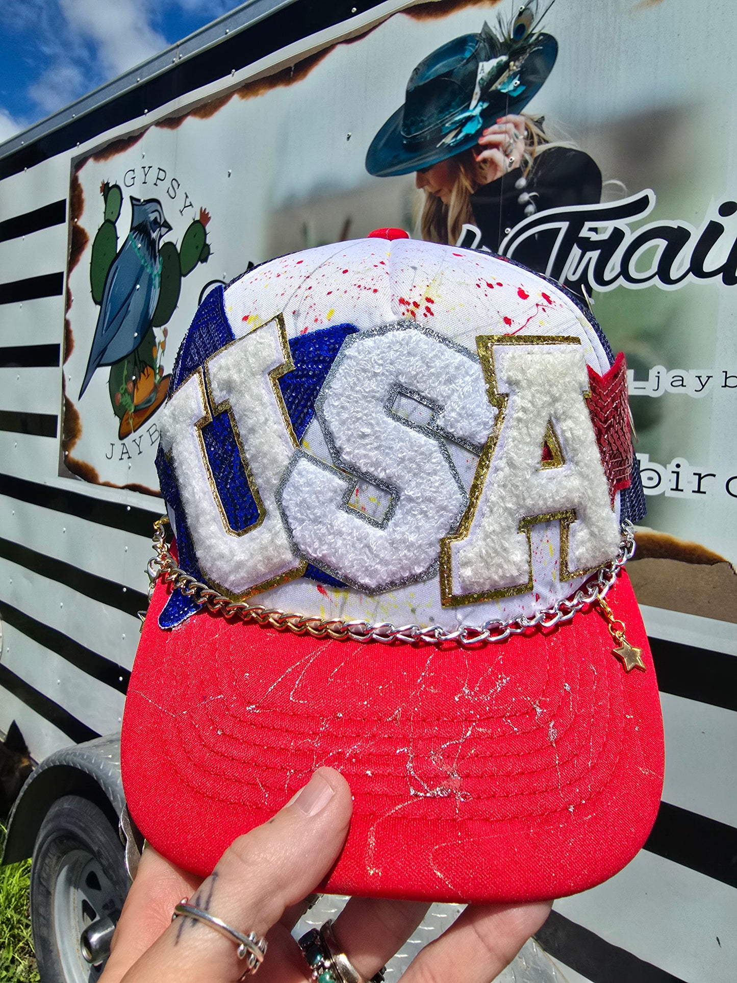 USA Painted & Patched Trucker cap