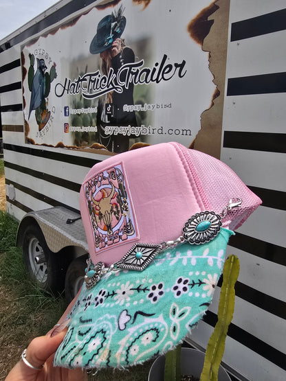 Bandana Brim Patched Trucker