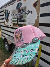 Load image into Gallery viewer, Bandana Brim Patched Trucker
