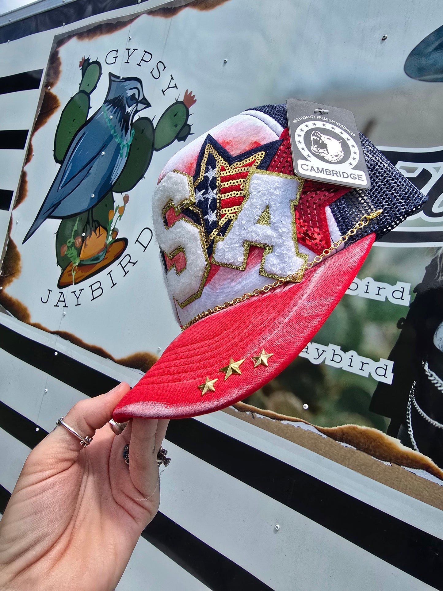 U.S.A Painted & Patched Trucker cap