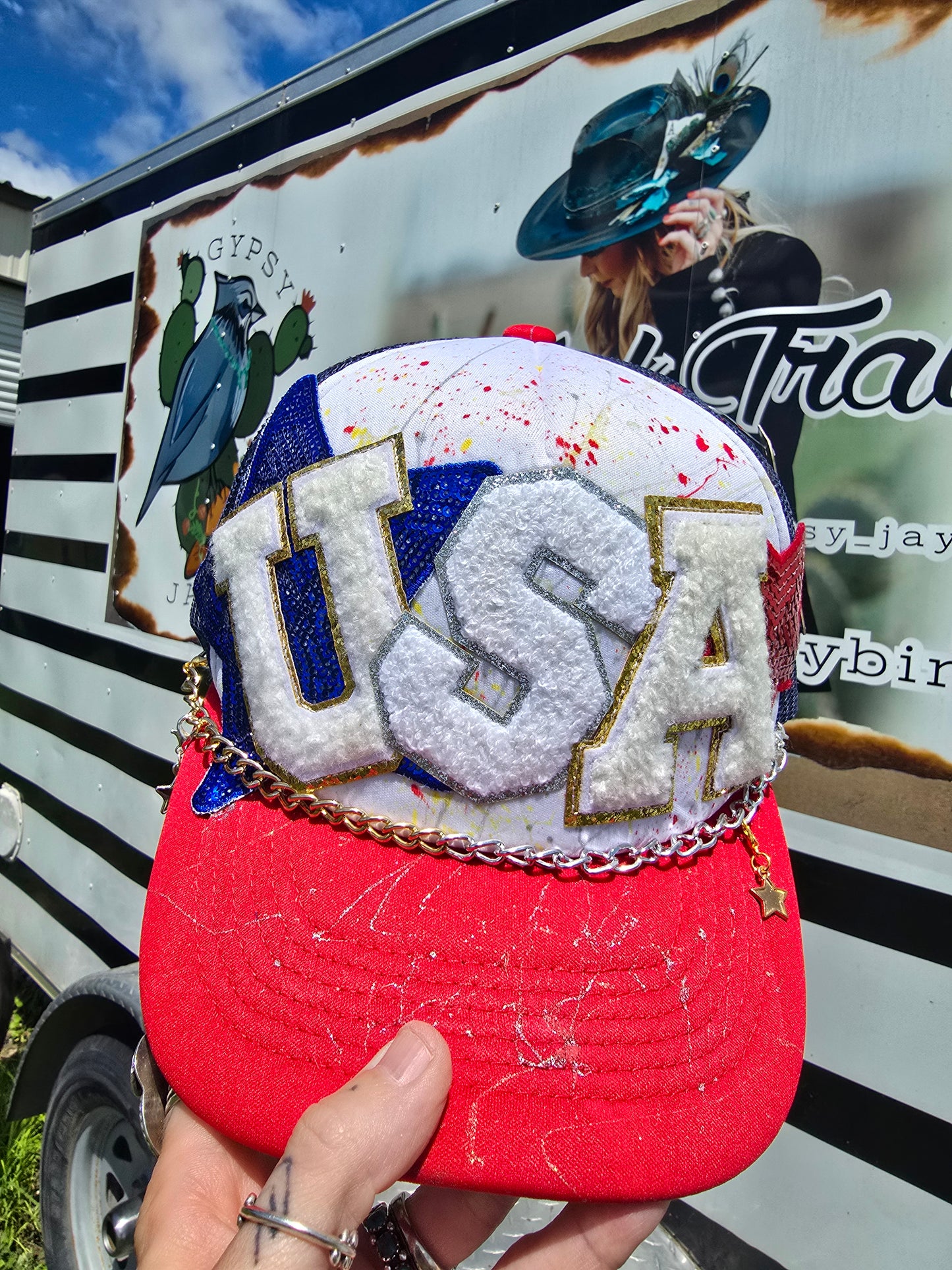 USA Painted & Patched Trucker cap