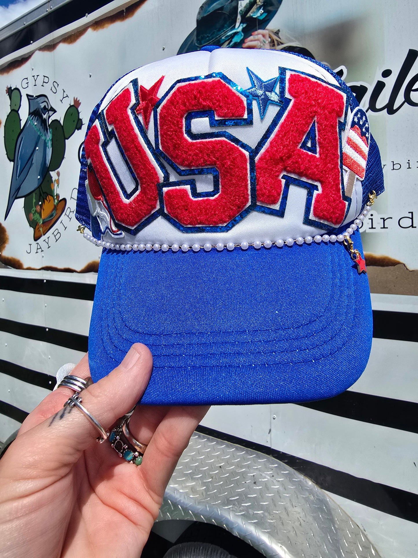 USA Patched Trucker cap