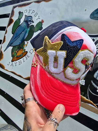 U.S.A Painted & Patched Trucker cap