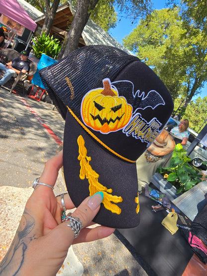 Happy Halloween Patched Cap