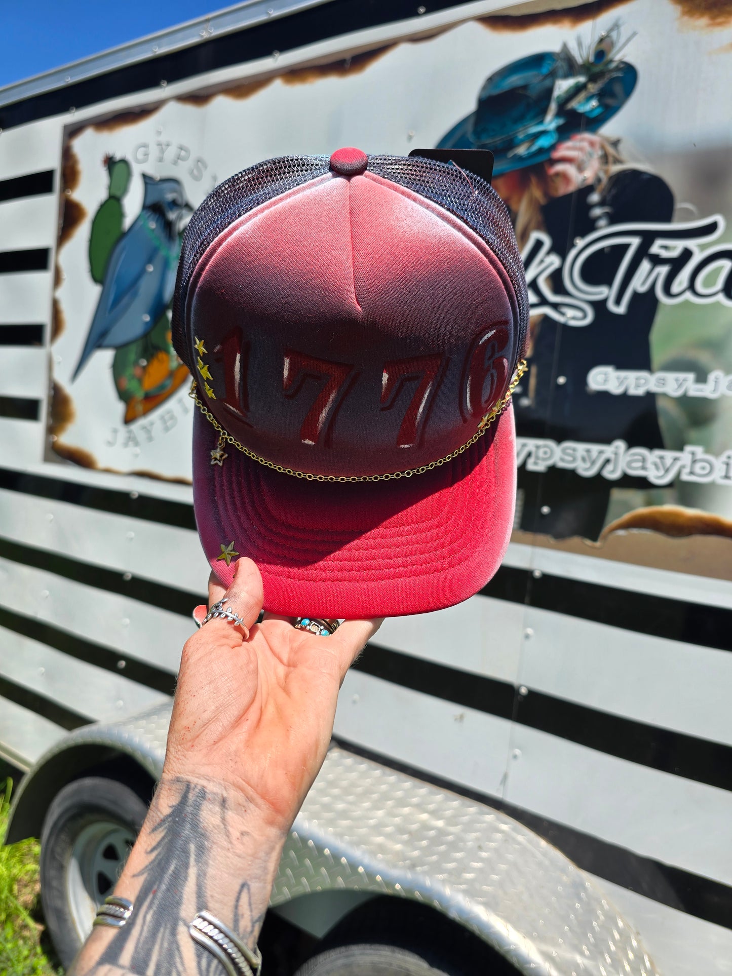 1776 Painted Trucker Cap