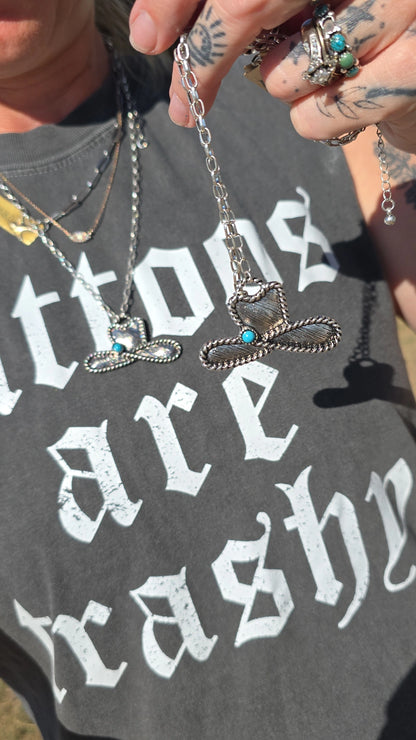 Hats off necklace