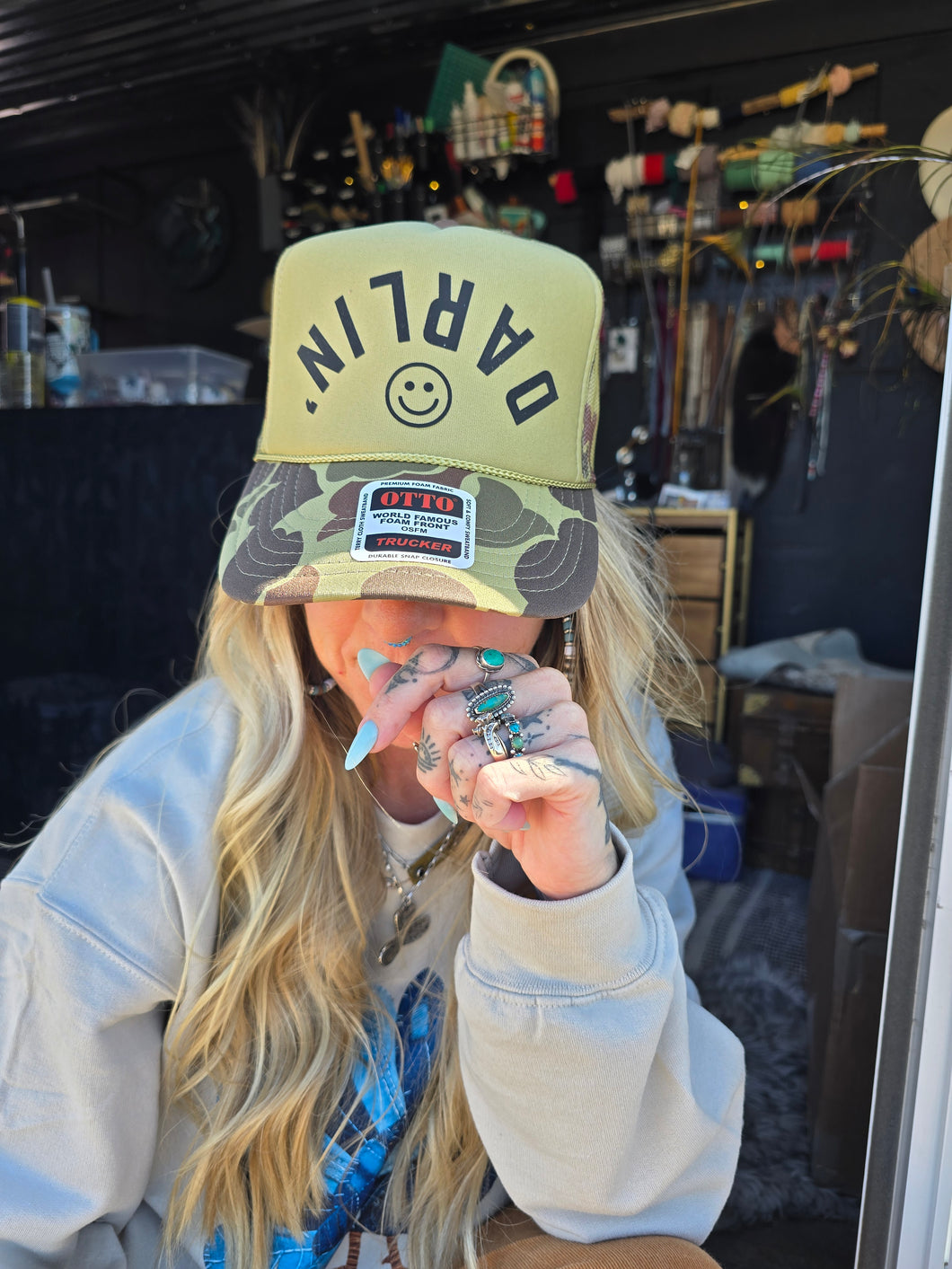 Darlin' Smiley Face Trucker
