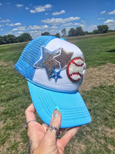 Load image into Gallery viewer, Baseball Patched Trucker Cap
