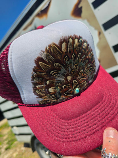Feathered Trucker Caps