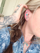 Load image into Gallery viewer, Triple Charm ear pin
